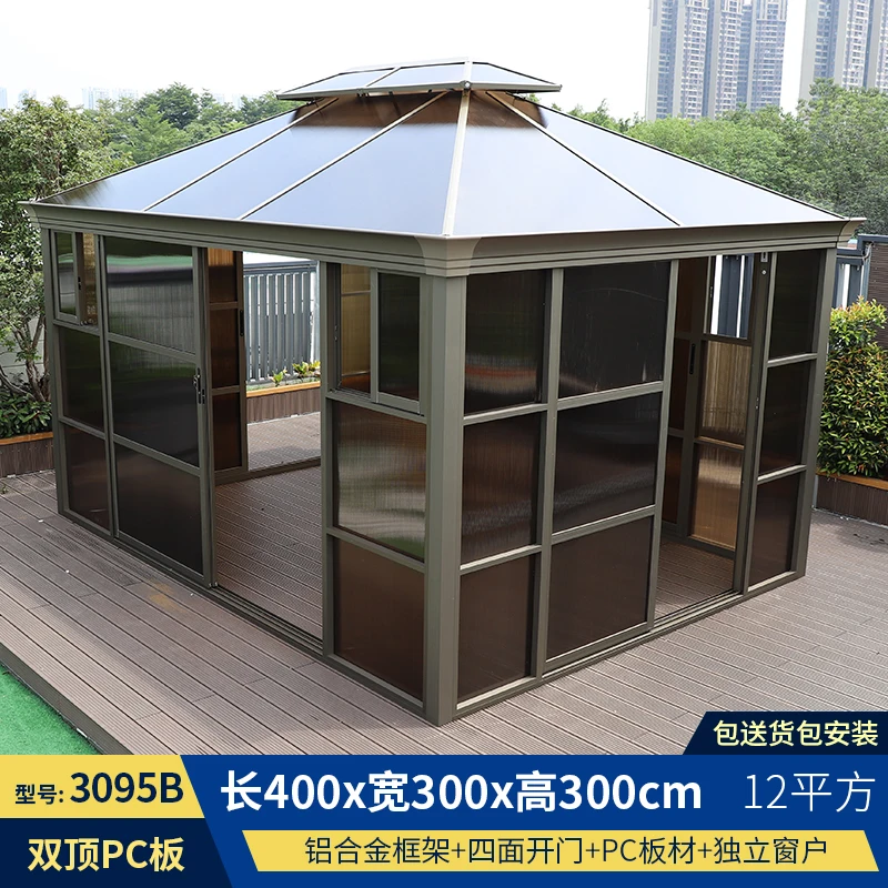 3 м * 4 м, верхняя часть ПК, Фабричный алюминиевый профиль, внутренний двор, бассейн, повседневный сад, внешний развлекательный стеклянный дом, солнечный
3 м * 4 м, верхняя часть ПК, Фабричный алюминиевый профиль, внутренний двор, бассейн, повседневный сад, внешний развлекательный стеклянный дом, солнечный