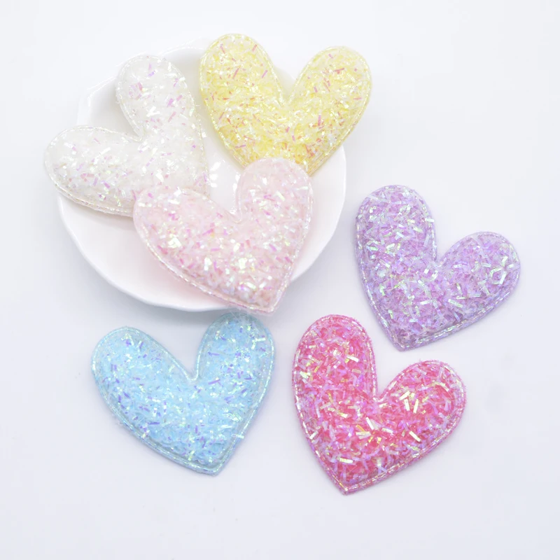 12Pcs 48*45mm Padded Bling Sequins Heart Applique for Clothes Hat Sewing Supplies DIY Headwear Hair Clips Band Accessories
12Pcs 48*45mm Padded Bling Sequins Heart Applique for Clothes Hat Sewing Supplies DIY Headwear Hair Clips Band Accessories