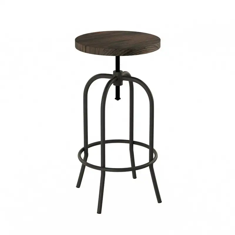 Bar Stool-Adjustable Backless Bar or Counter Height Kitchen Stool-Metal with Elm Wood Seat by Telescoping stool Reposapiés Fold
Bar Stool-Adjustable Backless Bar or Counter Height Kitchen Stool-Metal with Elm Wood Seat by Telescoping stool Reposapiés Fold
