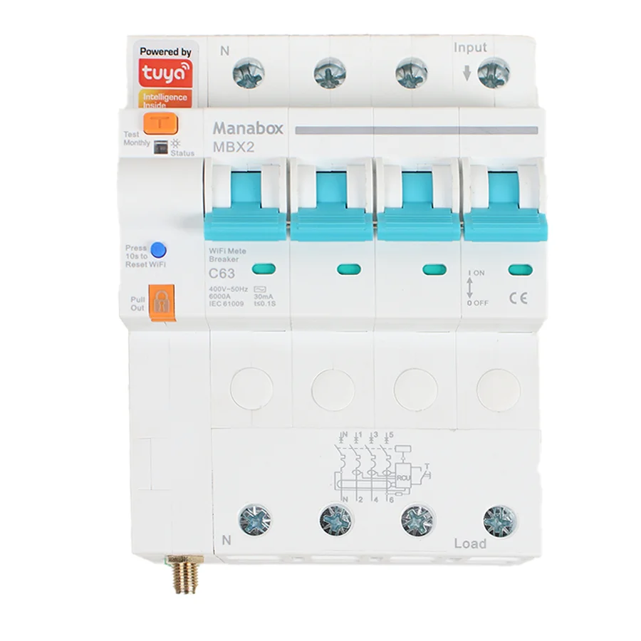 Tuya Smart Life WiFi Circuit Breaker Energy Monitoring Timer Remote Control Automatic Intelligent Switch
Tuya Smart Life WiFi Circuit Breaker Energy Monitoring Timer Remote Control Automatic Intelligent Switch