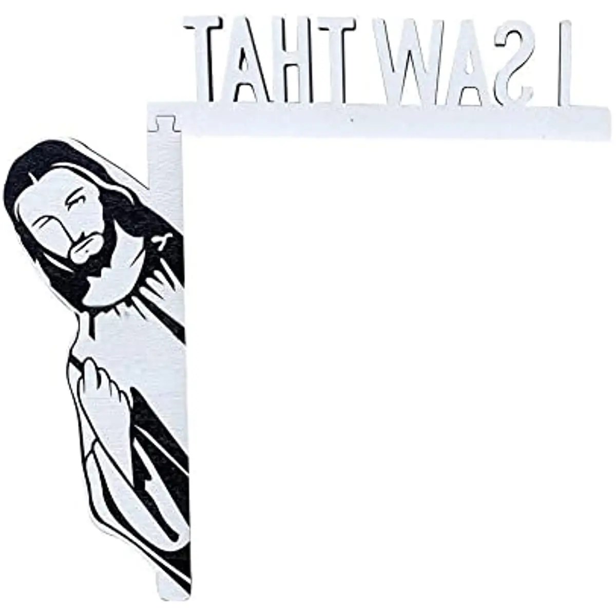 Creative Door Corner Decor | Wood Funny Door Sign Jesus I Saw That | Hilarious Door Sit-Upon for Home & Office
Creative Door Corner Decor | Wood Funny Door Sign Jesus I Saw That | Hilarious Door Sit-Upon for Home & Office