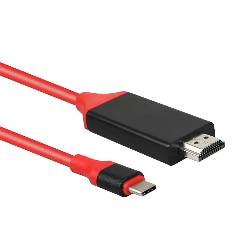 Кабель-адаптер 4K совместимый с USB 3 1 Usb C на HDMI 2 м типа HD для MacBook Samsung Galaxy S9/S8/Note 9 Huawei