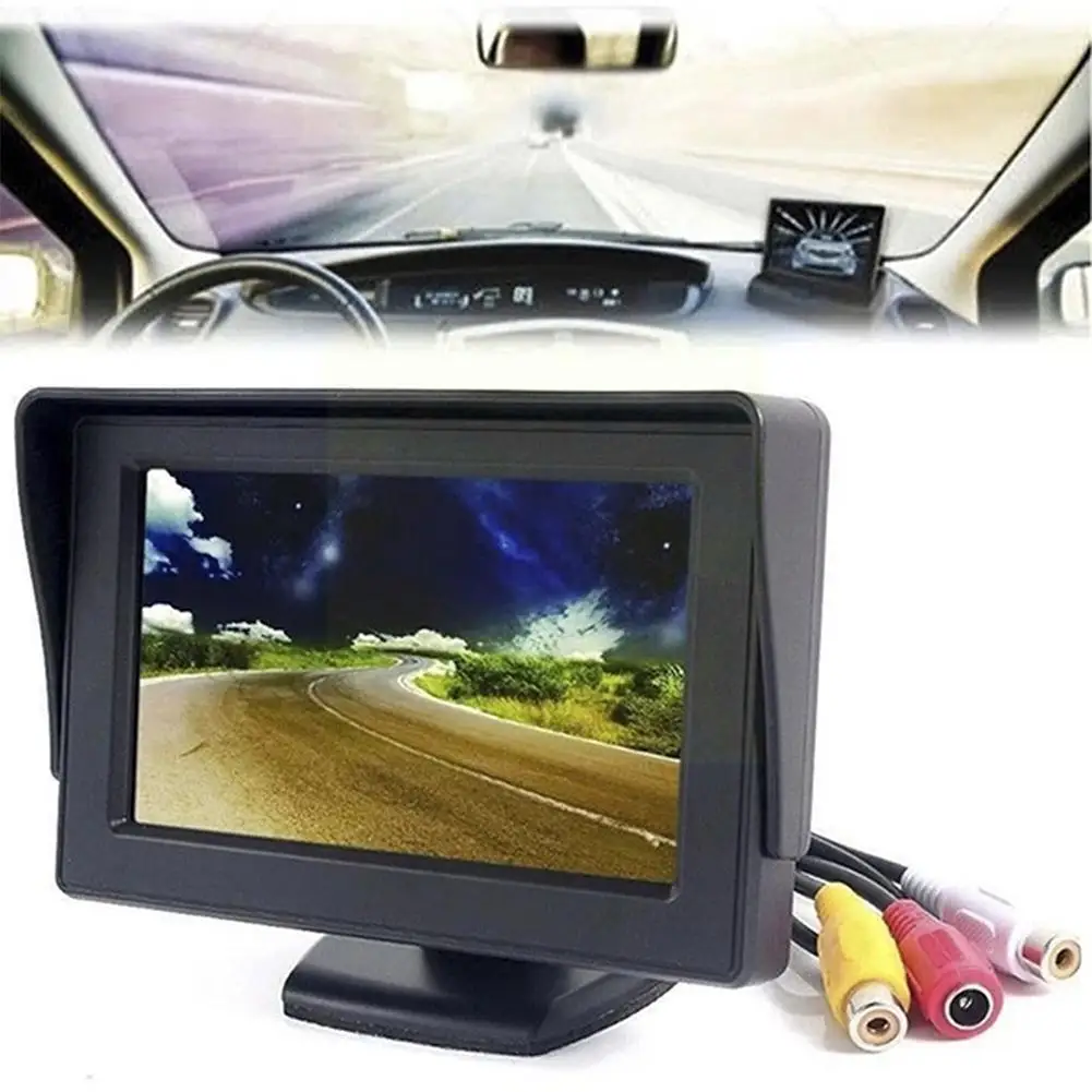 Car Rear View Camera Wide Degree 4.3" TFT LCD Color Display Image Vehicle Monitor Reversing Monitor Desktop Z6E6
Car Rear View Camera Wide Degree 4.3" TFT LCD Color Display Image Vehicle Monitor Reversing Monitor Desktop Z6E6