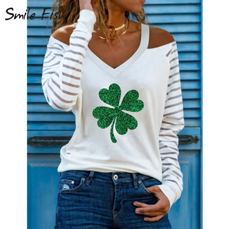 Женская свободная футболка с длинным рукавом, с принтом
Женская свободная футболка с длинным рукавом, с принтом