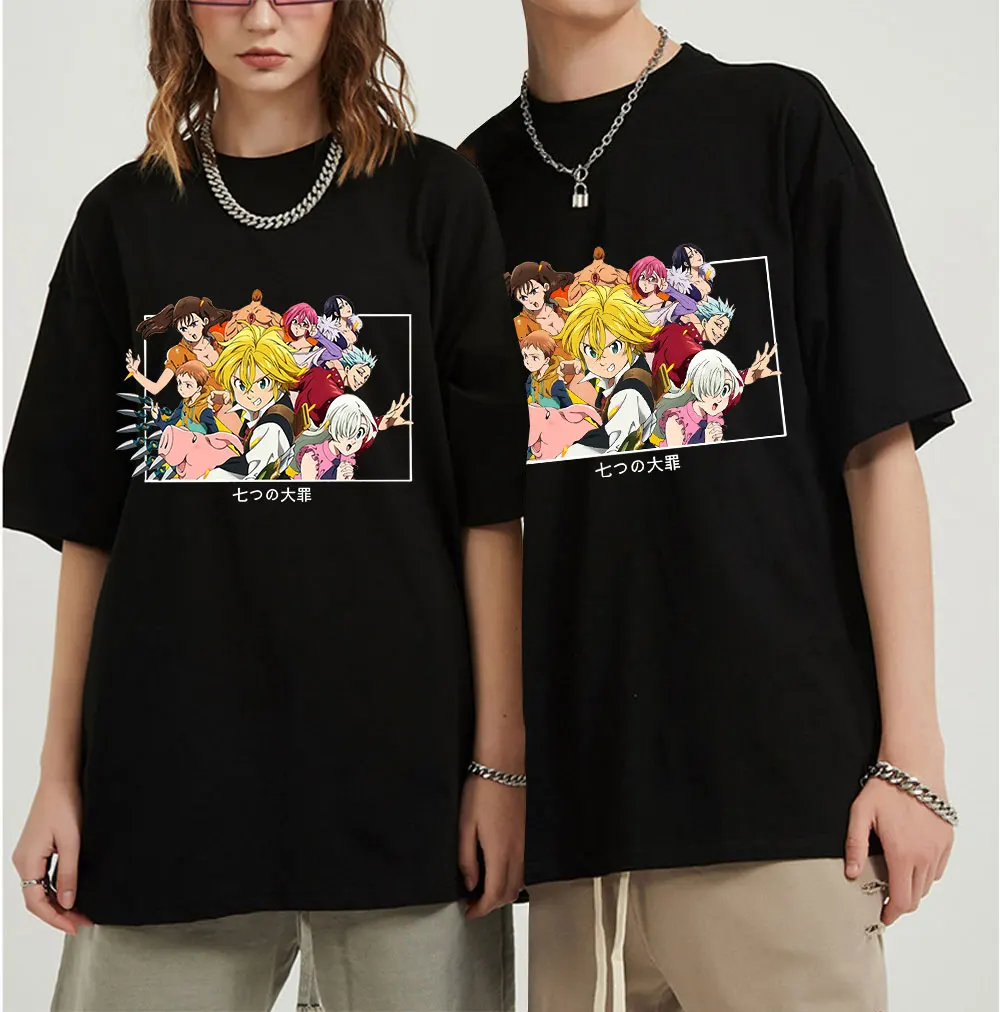 Hot Japanese Anime Seven Deadly Sins T Shirt Men Women Funny Summer Tops Cartoon Graphic Tees Unisex Funny Fashion T-shirt Male
Hot Japanese Anime Seven Deadly Sins T Shirt Men Women Funny Summer Tops Cartoon Graphic Tees Unisex Funny Fashion T-shirt Male