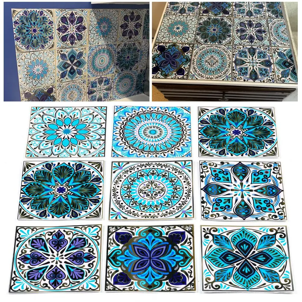 Peel And Stick Waterproof Moroccan Talavera Tiles Decorative Tile Stickers Mandala Style Wall Stickers Floor Stickers
Peel And Stick Waterproof Moroccan Talavera Tiles Decorative Tile Stickers Mandala Style Wall Stickers Floor Stickers