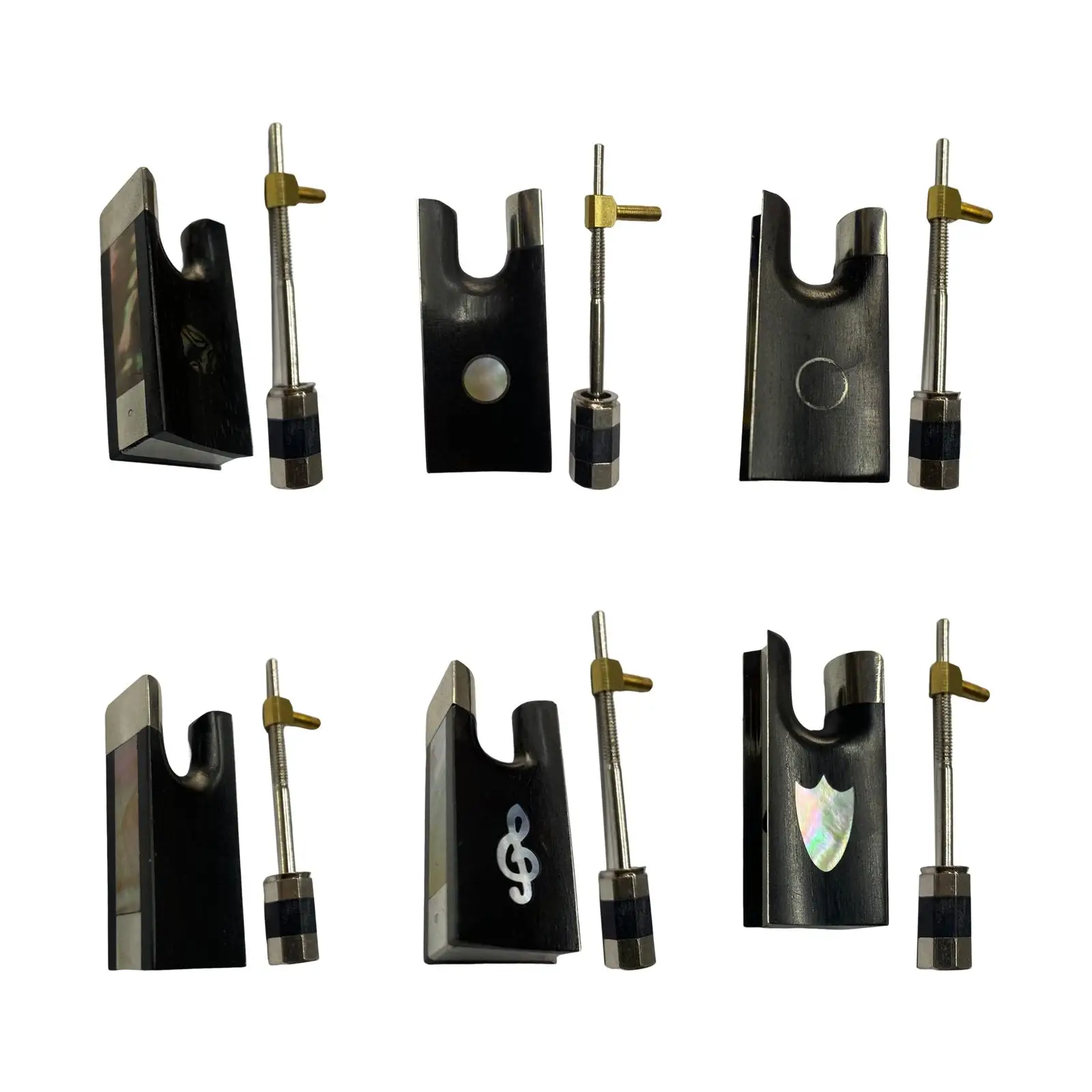 Full Size Violin Bow Frog with Screw Replacement for 4/4 Violin Musical Instrument
Full Size Violin Bow Frog with Screw Replacement for 4/4 Violin Musical Instrument