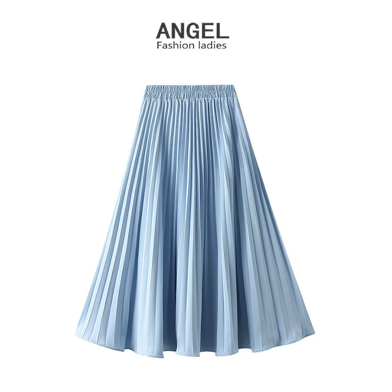 Pleated Skirt Skirt Women's Spring and Summer 2022 New Elastic Waist Thin All-match Mid-length A-line Skirt 8009
Pleated Skirt Skirt Women's Spring and Summer 2022 New Elastic Waist Thin All-match Mid-length A-line Skirt 8009