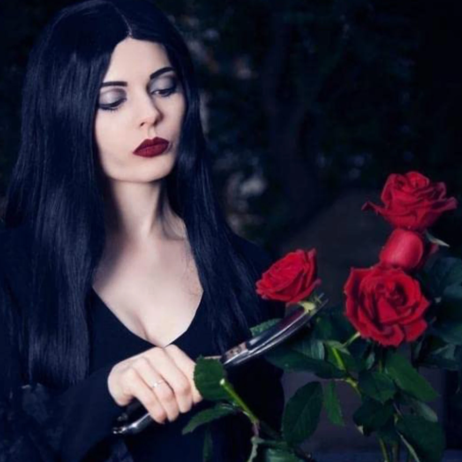 Women Black Straight Wigs with Wig Net Long Straight Black Wig Natual Morticia Addams Wig Adjustable for Daily Costume Parties
Women Black Straight Wigs with Wig Net Long Straight Black Wig Natual Morticia Addams Wig Adjustable for Daily Costume Parties