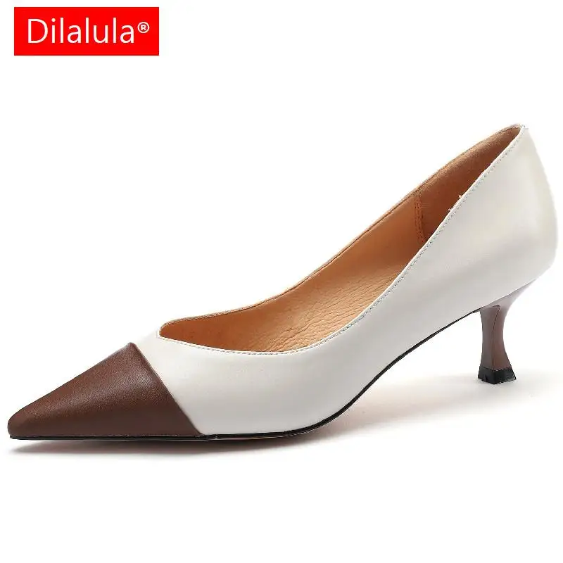 Dilalula Office Party Women Pumps Fashion Pointed Toe Thin Heels Mixed Colors Genuine Leather Basic Shoes Woman Spring Summer
Dilalula Office Party Women Pumps Fashion Pointed Toe Thin Heels Mixed Colors Genuine Leather Basic Shoes Woman Spring Summer