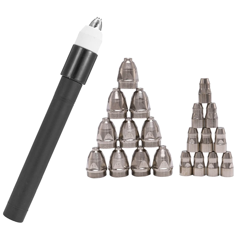 20Pcs CNC 80A P80 Plasma Torch Tip Electrode Nozzle With P80 Plasma Machine Cutting Cutter Torch
20Pcs CNC 80A P80 Plasma Torch Tip Electrode Nozzle With P80 Plasma Machine Cutting Cutter Torch