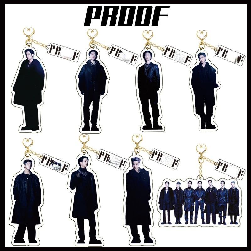 KPOP Bangtan Boys Proof Acrylic Full Body Keychain Key Ring Mobile Phone Pendant Stand Stop Sign Table Card K-POP JK V JIN SUGA 
KPOP Bangtan Boys Proof Acrylic Full Body Keychain Key Ring Mobile Phone Pendant Stand Stop Sign Table Card K-POP JK V JIN SUGA