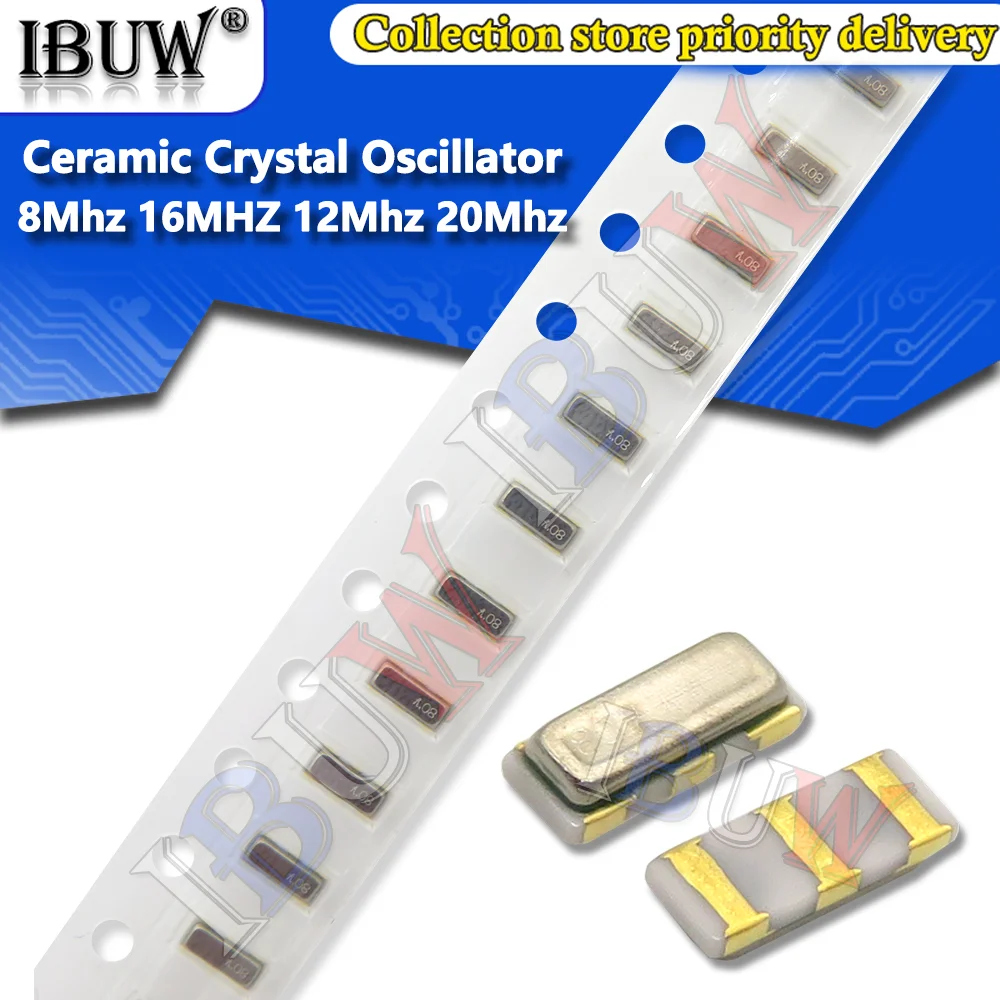 10PCS Ceramic Crystal Oscillator 3213 8Mhz 12Mhz 20Mhz 16MHZ 8.000MHZ CSTCE 3Pin SMD Ceramic Resonators CSTCE16M CSTCE8M 3.2*1.3
10PCS Ceramic Crystal Oscillator 3213 8Mhz 12Mhz 20Mhz 16MHZ 8.000MHZ CSTCE 3Pin SMD Ceramic Resonators CSTCE16M CSTCE8M 3.2*1.3