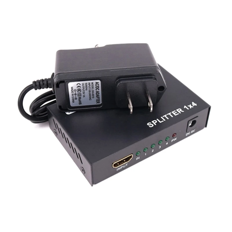 Splitter 1 in 4 Out 4 Port,Fully Supports 1.4, Support 3D, Compatible with HDCP Protocol,High Defination 1080P K1KF
Splitter 1 in 4 Out 4 Port,Fully Supports 1.4, Support 3D, Compatible with HDCP Protocol,High Defination 1080P K1KF