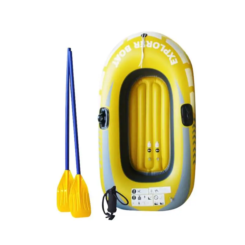 1/2 Person Inflatable Boat Summer Double PVC Inflatable Kayak Thickened Folding Portable Fishing Boat For Outdoor Drifting Water
1/2 Person Inflatable Boat Summer Double PVC Inflatable Kayak Thickened Folding Portable Fishing Boat For Outdoor Drifting Water
