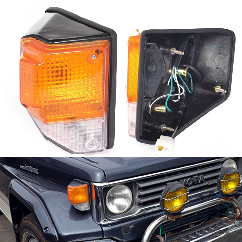 For Toyota Landcruiser 70 Series 1985-1999 Car Corner Light Front Side Turn Signal Lights Side Bumper Car Light Car Accessories
For Toyota Landcruiser 70 Series 1985-1999 Car Corner Light Front Side Turn Signal Lights Side Bumper Car Light Car Accessories