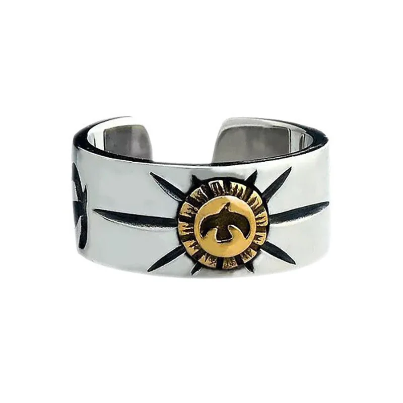 Flying Eagle Ray Totem Imprint Ring Opening Men's And Women Simple Hip-Hop Fashion All-Match Jewelry
Flying Eagle Ray Totem Imprint Ring Opening Men's And Women Simple Hip-Hop Fashion All-Match Jewelry