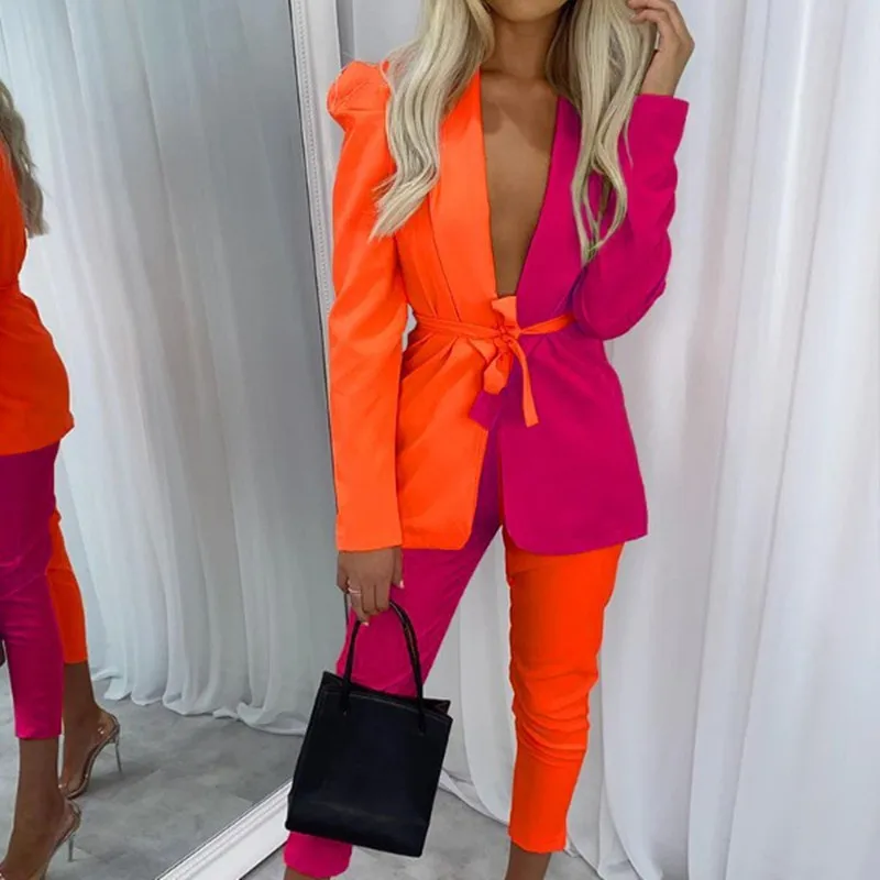 22022 autumn and winter new European and American women's fashion casual suit suits
22022 autumn and winter new European and American women's fashion casual suit suits