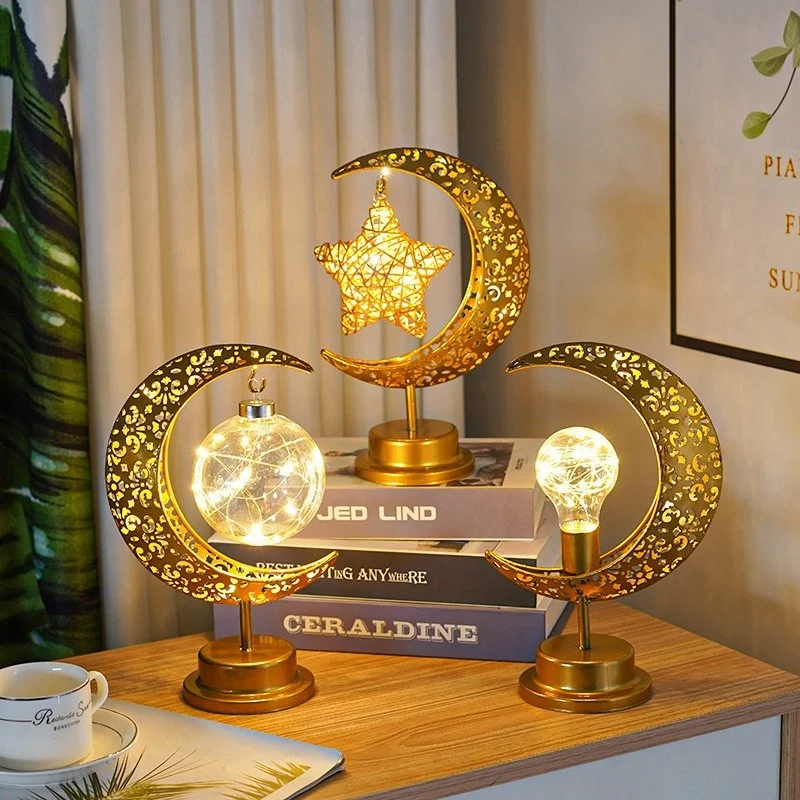 Ramadan Iron Art Moon Star LED Light Eid Mubarak Decoration 2023 for Home Ramadan Kareem Islamic Muslim Festival Party Supplies
Ramadan Iron Art Moon Star LED Light Eid Mubarak Decoration 2023 for Home Ramadan Kareem Islamic Muslim Festival Party Supplies