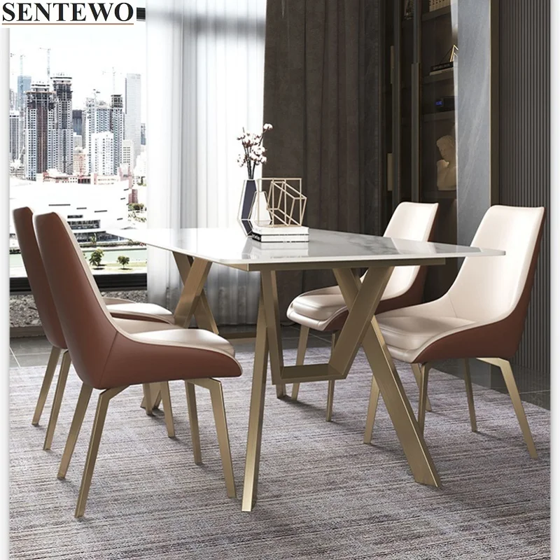 Luxury Rock Slab Dining Table Set 8 Dinner Chairs Metal Titanium Golden Base Faux Marble Table Dinner Chair Set обеденные столы
Luxury Rock Slab Dining Table Set 8 Dinner Chairs Metal Titanium Golden Base Faux Marble Table Dinner Chair Set обеденные столы