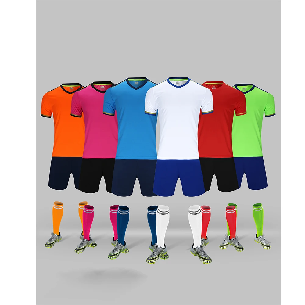 New Arrival High Quality Fast Dry Sports Wear T-shirt with Short Set Custom Logo and Number Kid's Soccer Jersey Uniform
New Arrival High Quality Fast Dry Sports Wear T-shirt with Short Set Custom Logo and Number Kid's Soccer Jersey Uniform