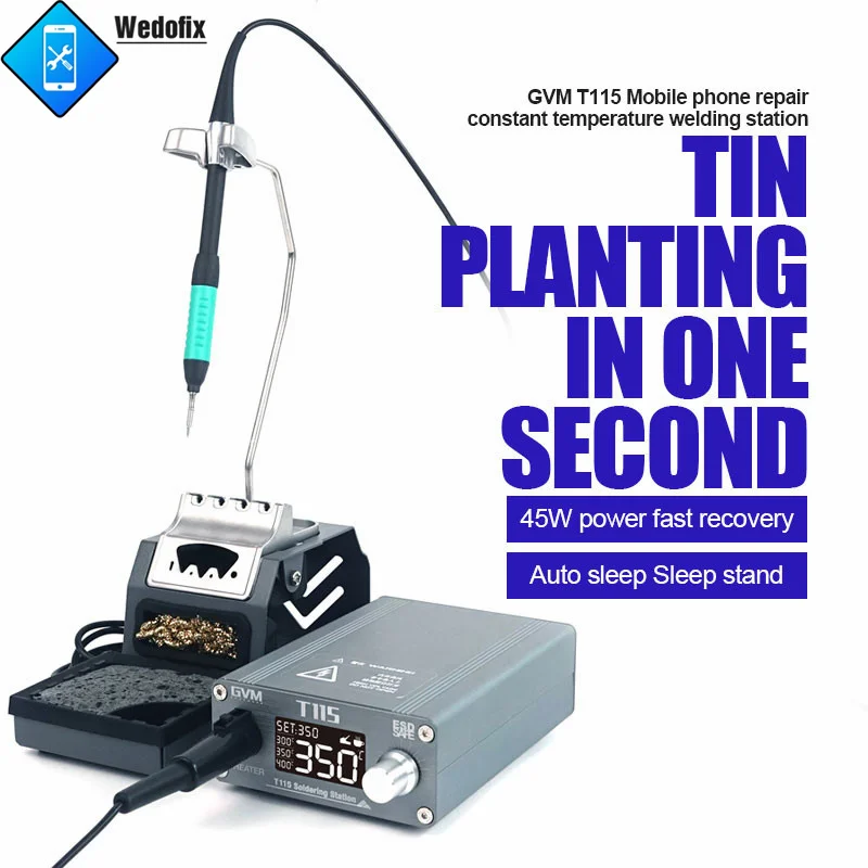 Устройство для автоматической сварки GVM T115, 45 Вт
Устройство для автоматической сварки GVM T115, 45 Вт