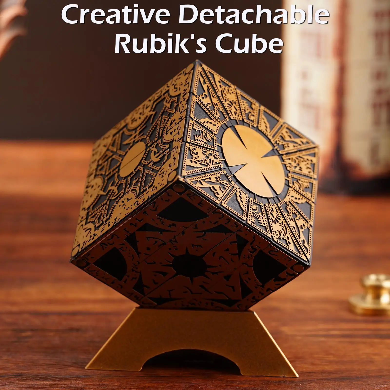 

Detachable Hellraiser Lemarchand's Lament Configuration Cube Lock Fully Prop Model Pinhead Puzzle Functional Box