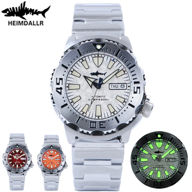 HEIMDALLR Monster Top V2 Frost Automatic Watch Men NH36A Men Mechanical Sapphire Crystal Glass 62mas Luminous Diving Watch 200M
HEIMDALLR Monster Top V2 Frost Automatic Watch Men NH36A Men Mechanical Sapphire Crystal Glass 62mas Luminous Diving Watch 200M