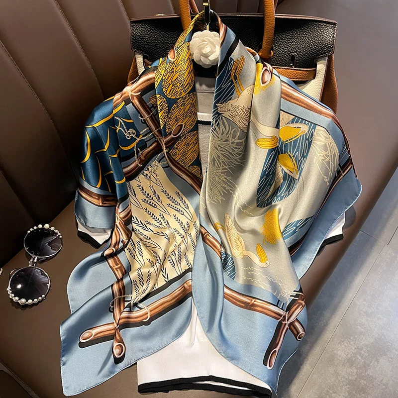 Новинка 2022, Элегантный мягкий женский цветовой шарф с рисунком, большой размер 90 см
Новинка 2022, Элегантный мягкий женский цветовой шарф с рисунком, большой размер 90 см