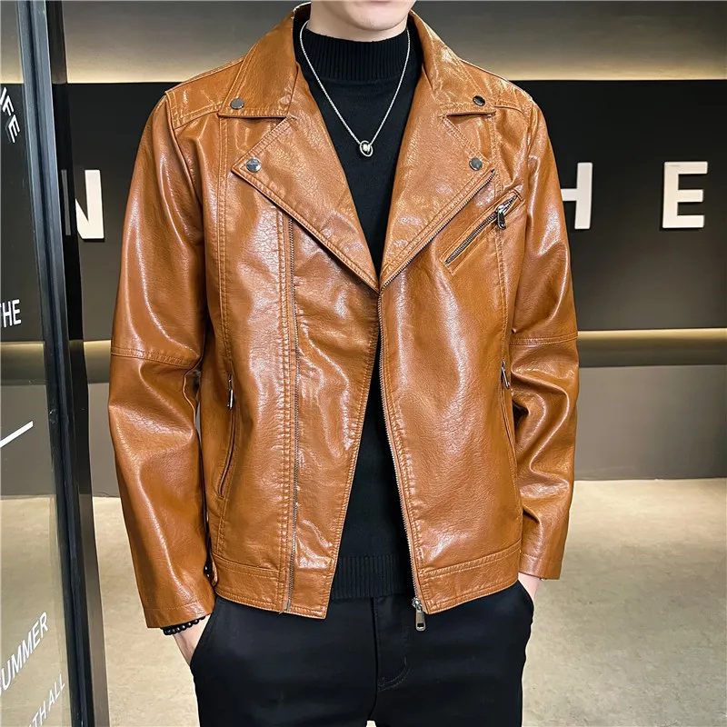 Мужские кожаные куртки, модные мотоциклетные куртки, Мужская теплая верхняя одежда из искусственной кожи, куртки, приталенное пальто, Мужск...
Мужские кожаные куртки, модные мотоциклетные куртки, Мужская теплая верхняя одежда из искусственной кожи, куртки, приталенное пальто, Мужск...