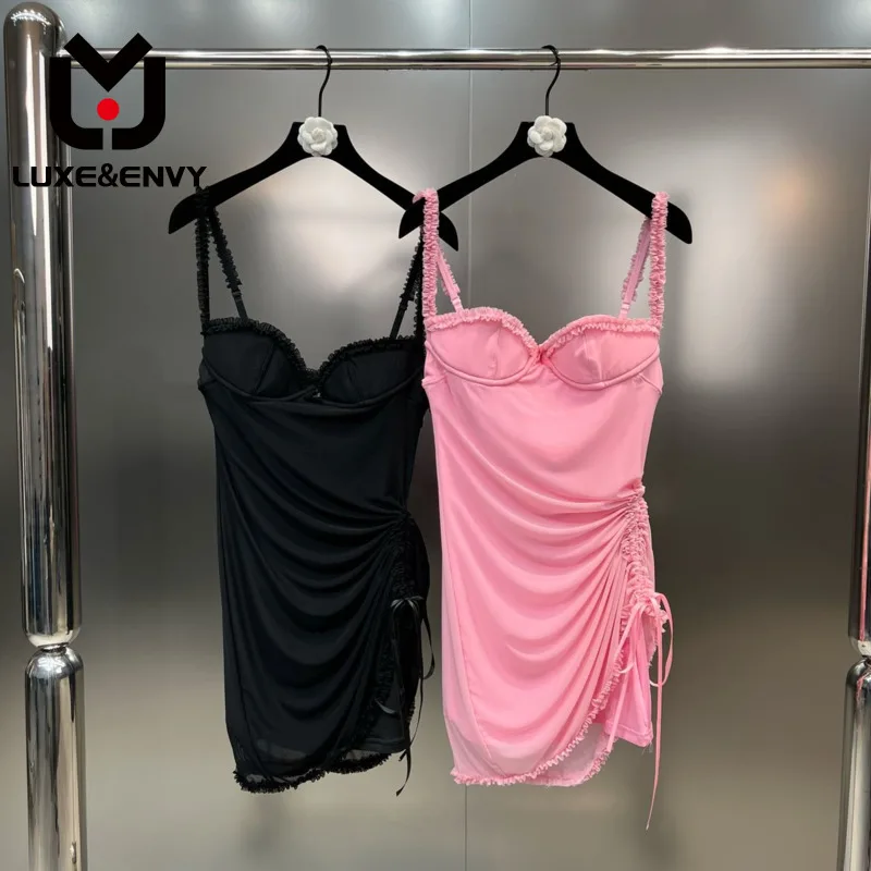 Женское плиссированное платье люкс & ENVY, элегантное однотонное платье до колен, без рукавов, с высокой талией и кулиской, осень 2023
Женское плиссированное платье люкс & ENVY, элегантное однотонное платье до колен, без рукавов, с высокой талией и кулиской, осень 2023