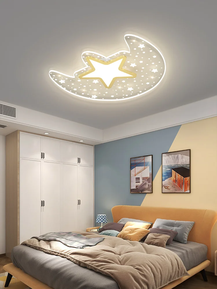 Children's Room Lamp Modern Minimalist Creative Star Moon Room Lamp Nordic Light Luxury Cozy and Romantic Bedroom Ceiling Lamp
Children's Room Lamp Modern Minimalist Creative Star Moon Room Lamp Nordic Light Luxury Cozy and Romantic Bedroom Ceiling Lamp