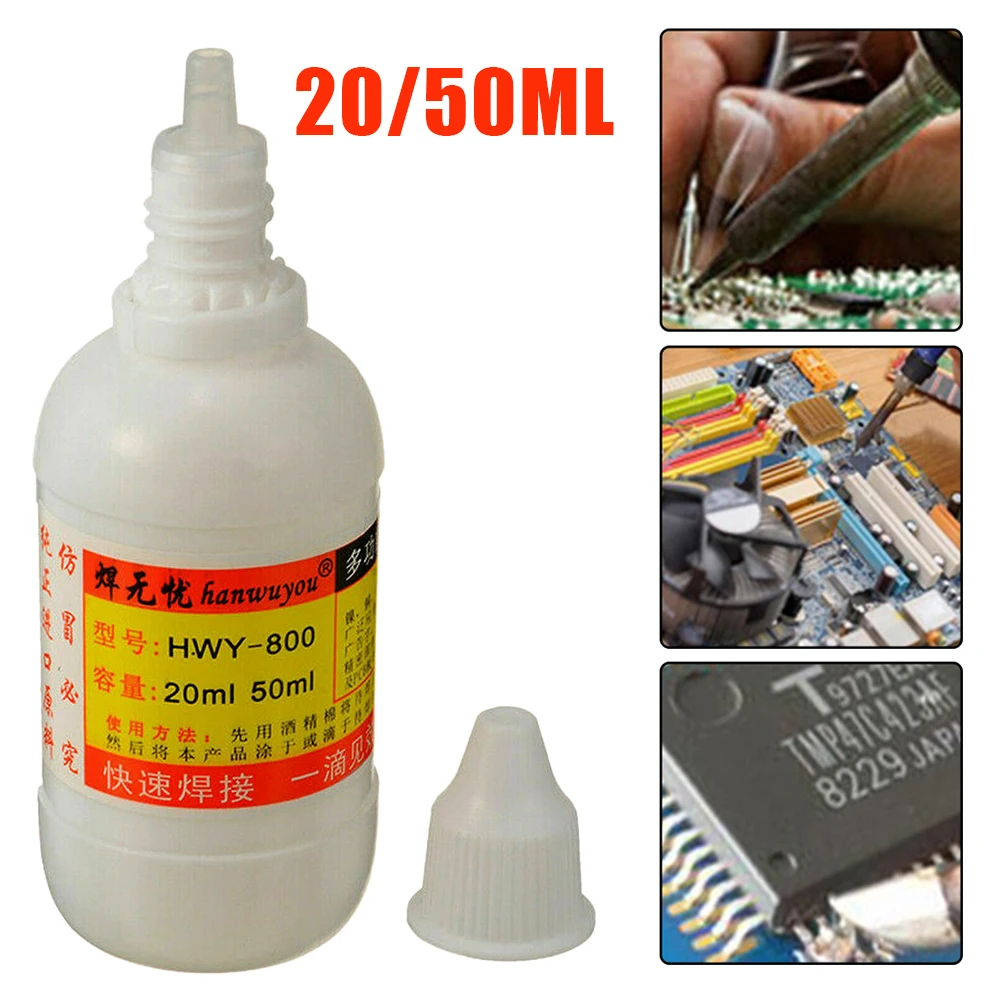 20ml/50ml Liquid Flux Welding Solder Non-toxic Copper Paste Flux Liquid Solders Water Stainless Steel Liquid Solders Accessories
20ml/50ml Liquid Flux Welding Solder Non-toxic Copper Paste Flux Liquid Solders Water Stainless Steel Liquid Solders Accessories