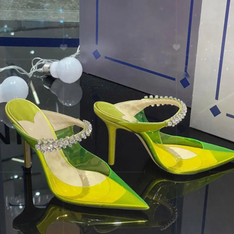 Europe and The United States 2022 Summer New Pointed High Heels Transparent Rhinestones Sexy Fashion Slippers Women Sandals
Europe and The United States 2022 Summer New Pointed High Heels Transparent Rhinestones Sexy Fashion Slippers Women Sandals