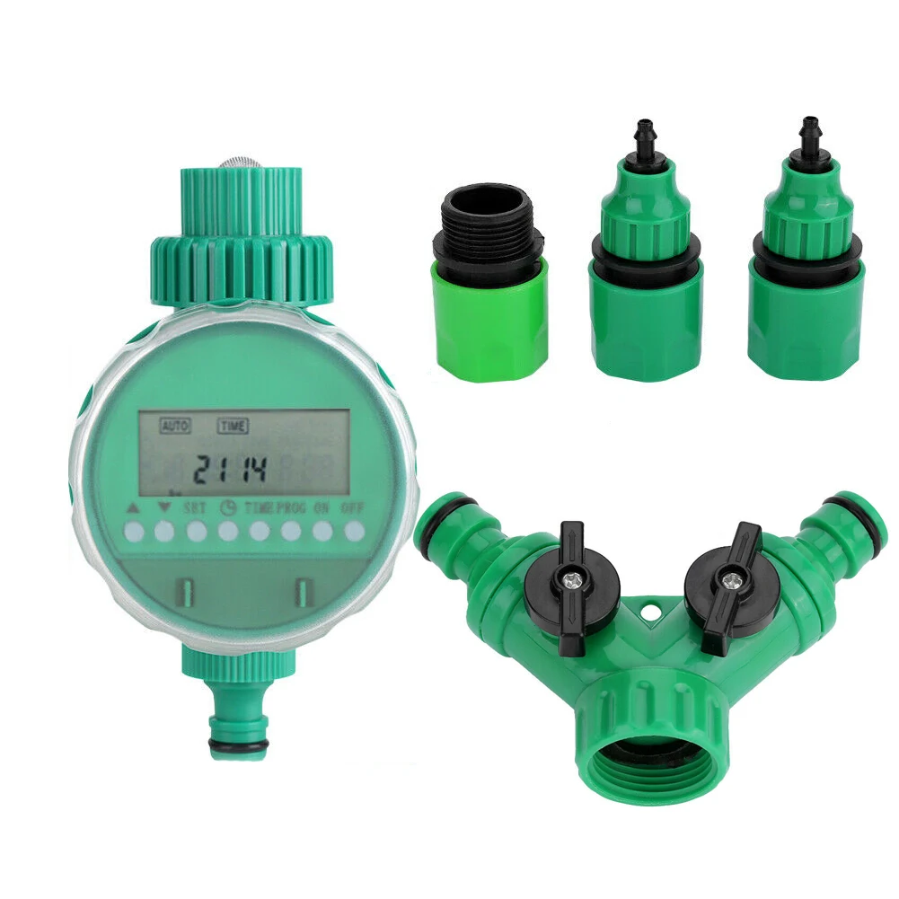 5pcs/set Garden Water Timer Watering Irrigation Controller Kit with Y-shaped Quick Connector water water water water water
5pcs/set Garden Water Timer Watering Irrigation Controller Kit with Y-shaped Quick Connector water water water water water