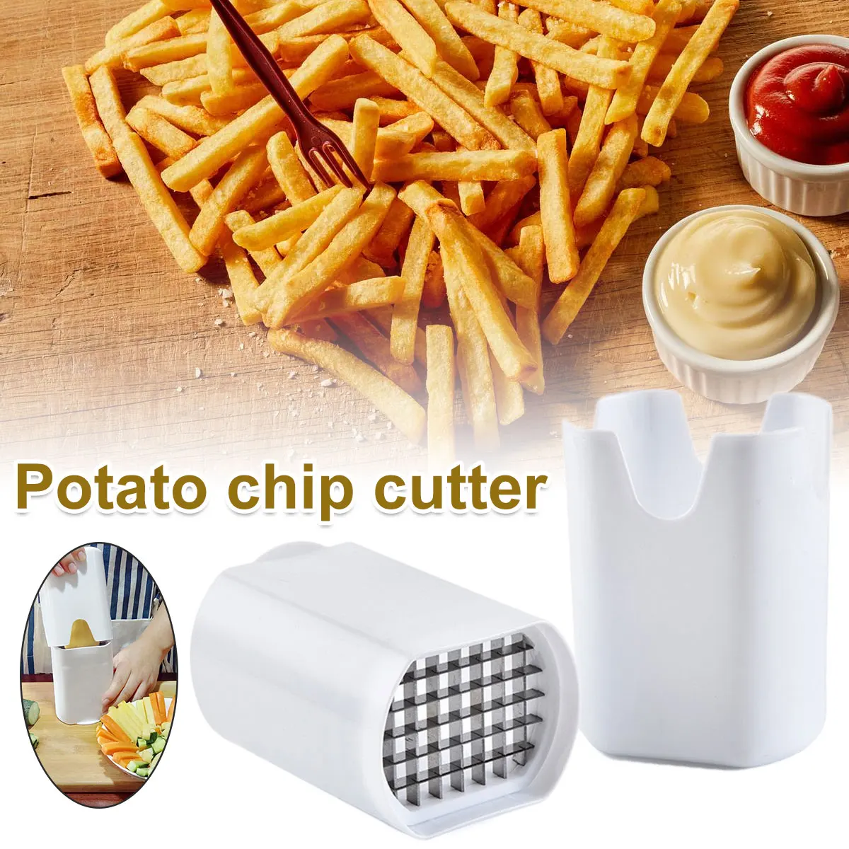 Chips Maker Potato Chipper Potato Veggie Chopper Best for French Fries Apple Slicers Potato Chips Waffle Maker Vegetable Cutter
Chips Maker Potato Chipper Potato Veggie Chopper Best for French Fries Apple Slicers Potato Chips Waffle Maker Vegetable Cutter