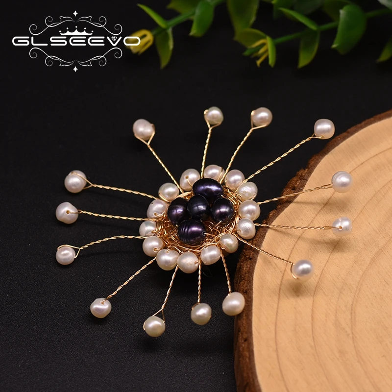 GLSEEVO Original Design Natural Fresh Water Pearl Handmade Round Flower Brooch For Women Girls Party Fine Jewelry Broche GO0359
GLSEEVO Original Design Natural Fresh Water Pearl Handmade Round Flower Brooch For Women Girls Party Fine Jewelry Broche GO0359