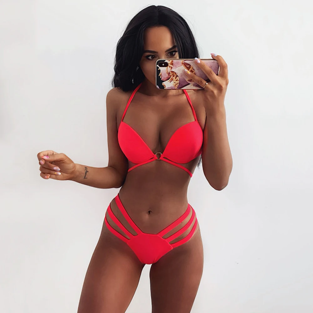 2021 New Arrival Bikinis Women Two Piece Swimwear Black Bandage Swimsuit Summer Beach Bathing Suit Maillot De Bain
2021 New Arrival Bikinis Women Two Piece Swimwear Black Bandage Swimsuit Summer Beach Bathing Suit Maillot De Bain