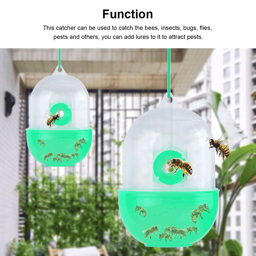 Reusable Outdoor Hanging Fly Trap Catcher Beekeeping Catcher Cage Equipment for Wasps Bees Pest Control Garden Tools
Reusable Outdoor Hanging Fly Trap Catcher Beekeeping Catcher Cage Equipment for Wasps Bees Pest Control Garden Tools