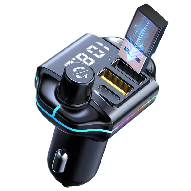 Blue Tooth 5.0 FM Transmitter Handsfree Car Radio Modulator MP3 Player With Microphone USB Quick Charge Adapter For Auto
Blue Tooth 5.0 FM Transmitter Handsfree Car Radio Modulator MP3 Player With Microphone USB Quick Charge Adapter For Auto