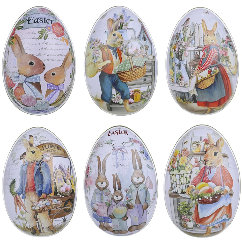 1PC Easter Decor Eggs Shaped Color Rabbit Candy Box Tinplate Cute Gift Packing Case Creative Child Gift Box Packing Boxes
1PC Easter Decor Eggs Shaped Color Rabbit Candy Box Tinplate Cute Gift Packing Case Creative Child Gift Box Packing Boxes