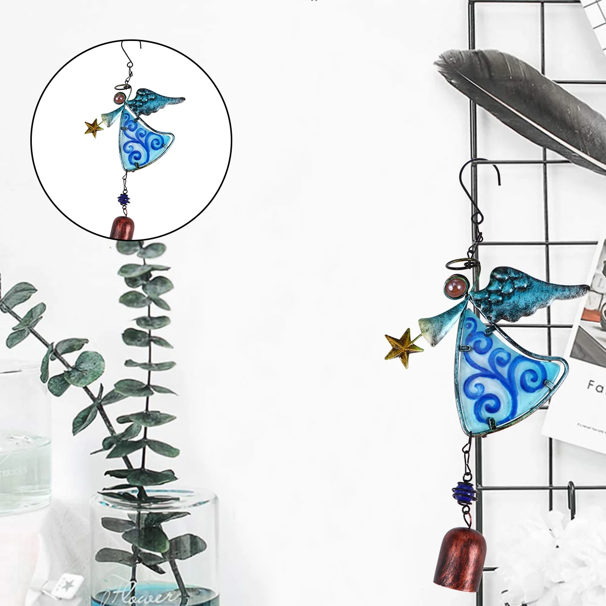 Wind Chimes Hanging Garden Chime Bell Charm Metal Ornament Painted Windbell Iron Wrought Tube Outdoor Decorative Ornaments Angel
Wind Chimes Hanging Garden Chime Bell Charm Metal Ornament Painted Windbell Iron Wrought Tube Outdoor Decorative Ornaments Angel