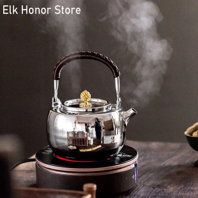 304 Stainless Steel Thickened Tea Infuser Kettle Tea Making Kettle Household Teapot Gas Stove Tea Boiling Electric Ceramic Stove
304 Stainless Steel Thickened Tea Infuser Kettle Tea Making Kettle Household Teapot Gas Stove Tea Boiling Electric Ceramic Stove