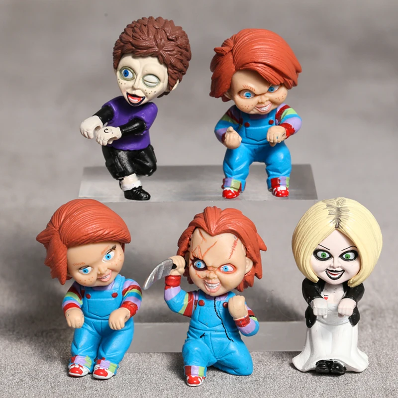 Child's Play Chucky Tiffany Glen Mini PVC Model Doll Toys Colletible Figurals 5pcs/set
Child's Play Chucky Tiffany Glen Mini PVC Model Doll Toys Colletible Figurals 5pcs/set
