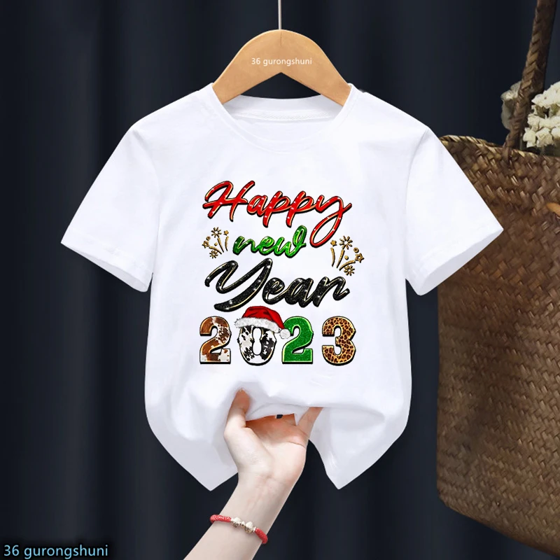 Newly Hello Happy New Year 2023 T-Shirt Party Gift Merry Christmas Tshirt Boys Girls Baby Kids Clothes Harajuku Tees Top
Newly Hello Happy New Year 2023 T-Shirt Party Gift Merry Christmas Tshirt Boys Girls Baby Kids Clothes Harajuku Tees Top