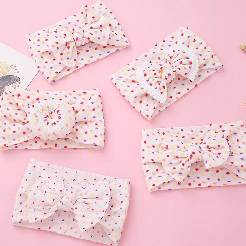 Rainbow Dots Baby Headband For Girls Cute Baby Bow Lace Newborn Headwear Nylon Elastic Hair Band For Kids Hair Accessories
Rainbow Dots Baby Headband For Girls Cute Baby Bow Lace Newborn Headwear Nylon Elastic Hair Band For Kids Hair Accessories
