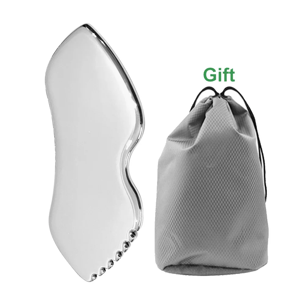 1PC Guasha Scraping Massage Scraper Face Massager Gua Sha Board Stainless Steel Body Muscle Relaxing Scraping Board Massage Tool
1PC Guasha Scraping Massage Scraper Face Massager Gua Sha Board Stainless Steel Body Muscle Relaxing Scraping Board Massage Tool