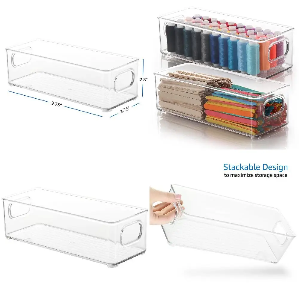 

Поставки. Фантастический Штабелируемый пластиковый ящик для хранения Clea с ручками-идеально подходит для дома, студии, художественных поделок, краски, шитья и Clas