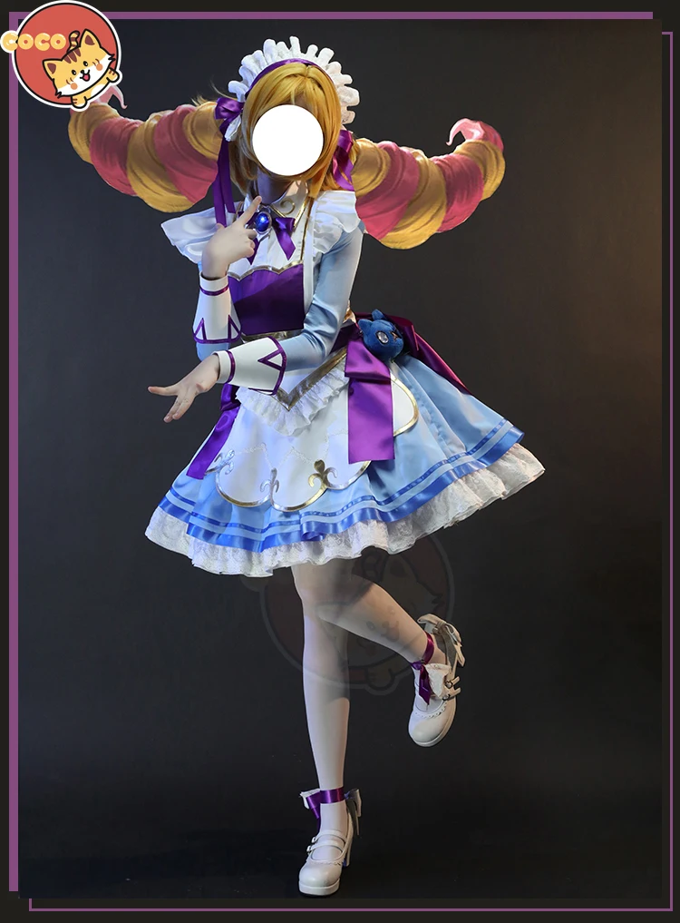 Лига Легенд косплей игра LOL Косплей Gwen Cafe Cutie Косплей Костюм Gwen новая кожа милое женское платье горничной
Лига Легенд косплей игра LOL Косплей Gwen Cafe Cutie Косплей Костюм Gwen новая кожа милое женское платье горничной