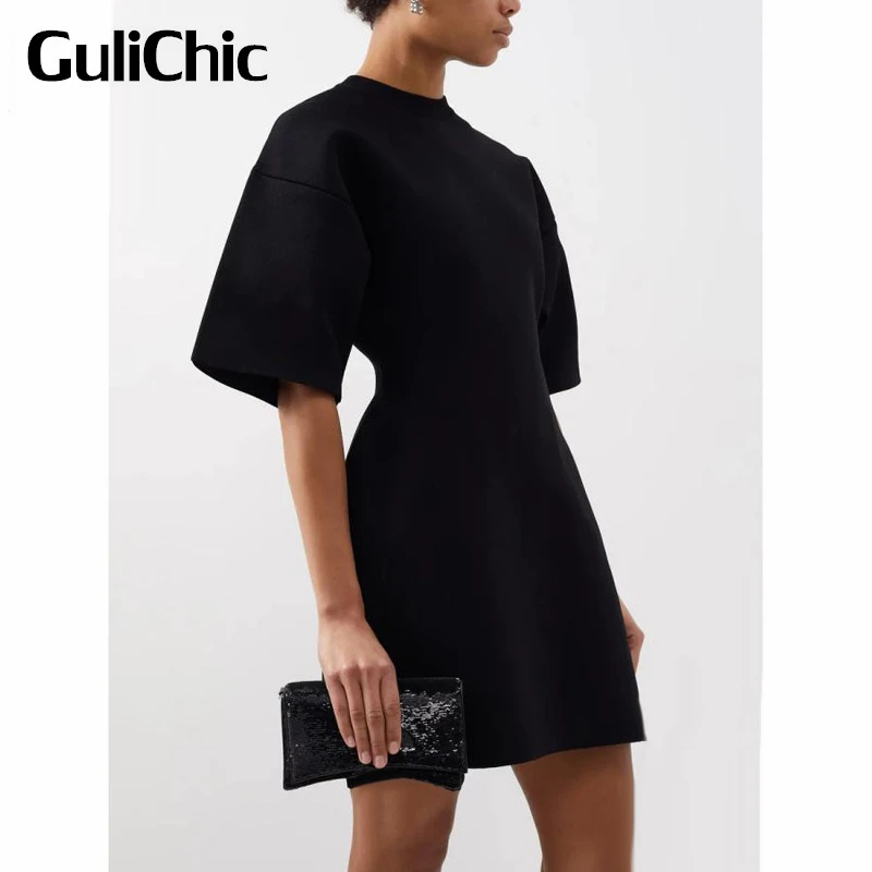 5.7 GuliChic Fashion Round Neck Half Sleeve Solid Color Casual Mini Dress Women
5.7 GuliChic Fashion Round Neck Half Sleeve Solid Color Casual Mini Dress Women